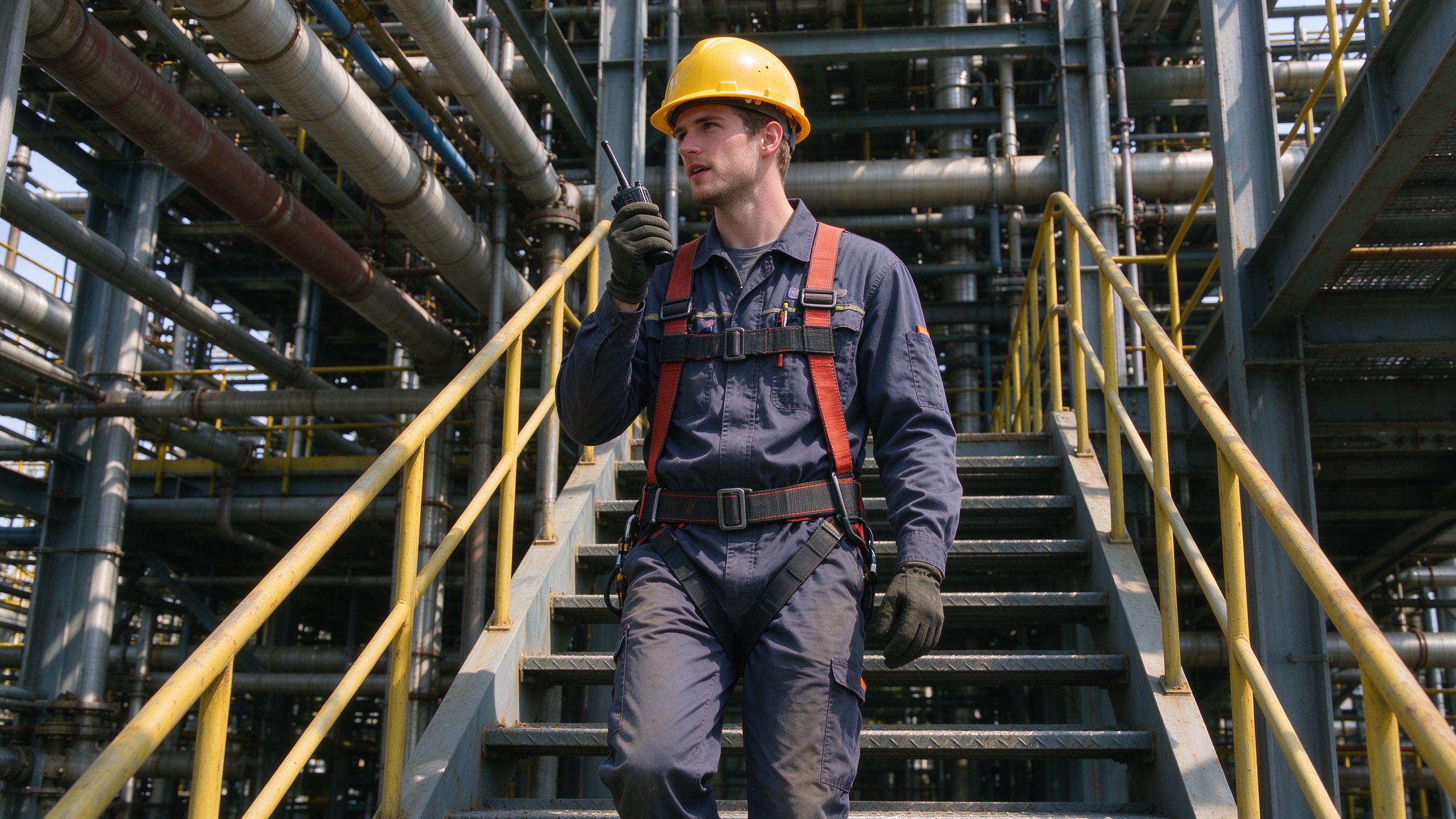 Explosion-proof two-way radio for oil fields and chemical plants in hazardous environments.