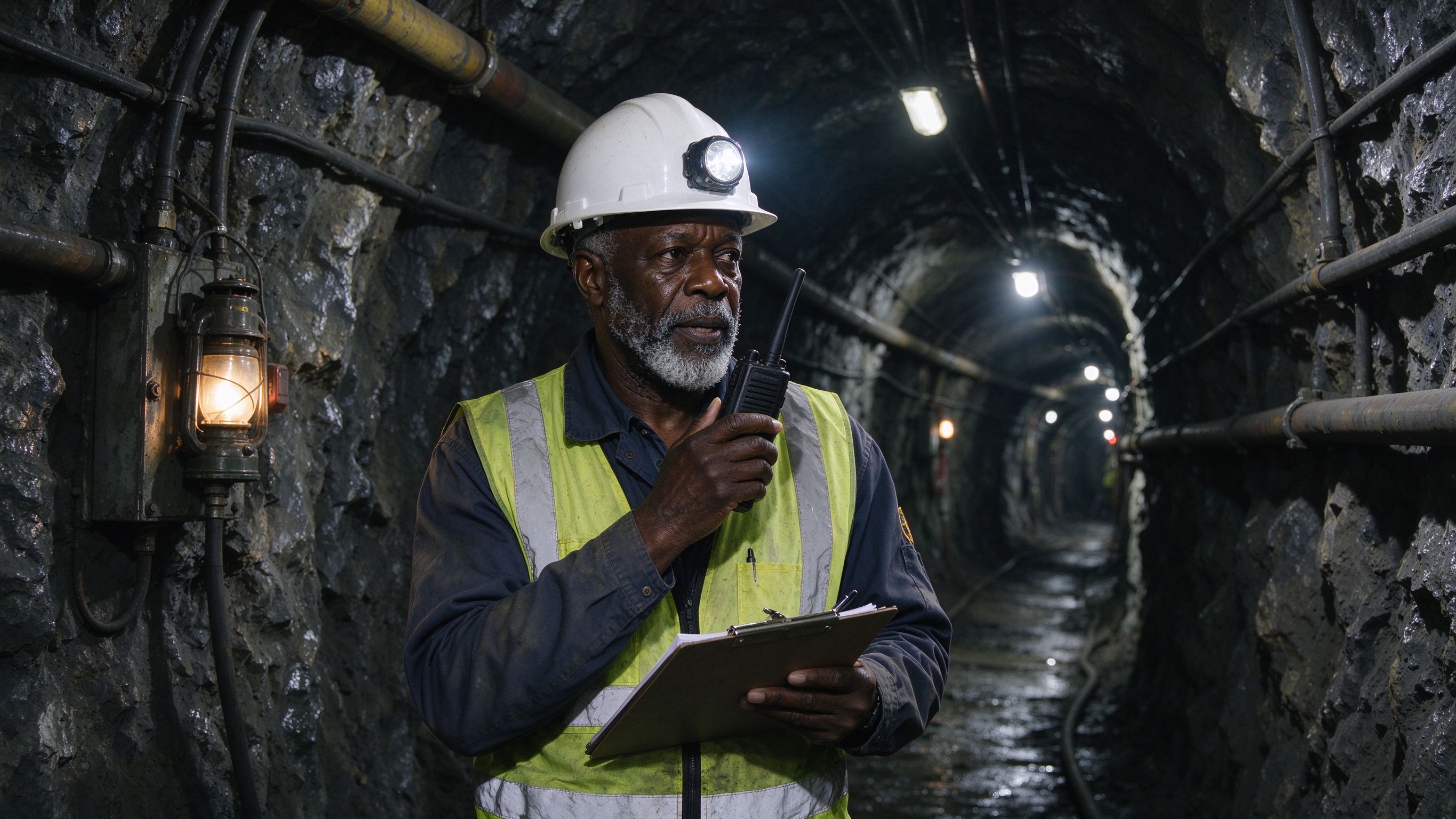 Explosion-proof walkie-talkie for mining sites designed for reliable underground communication.