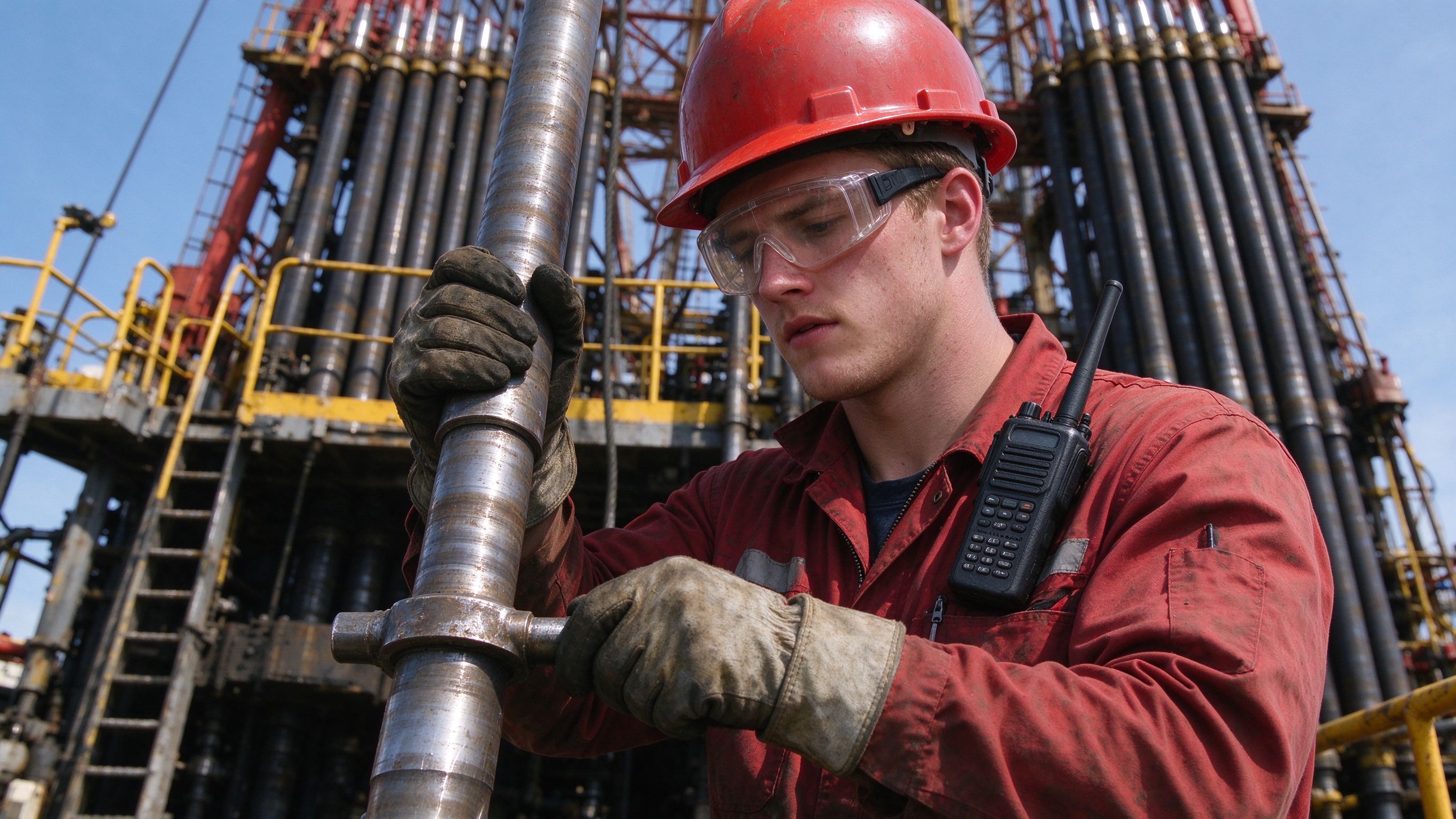 Explosion-proof two-way radio for oil fields and chemical plants.