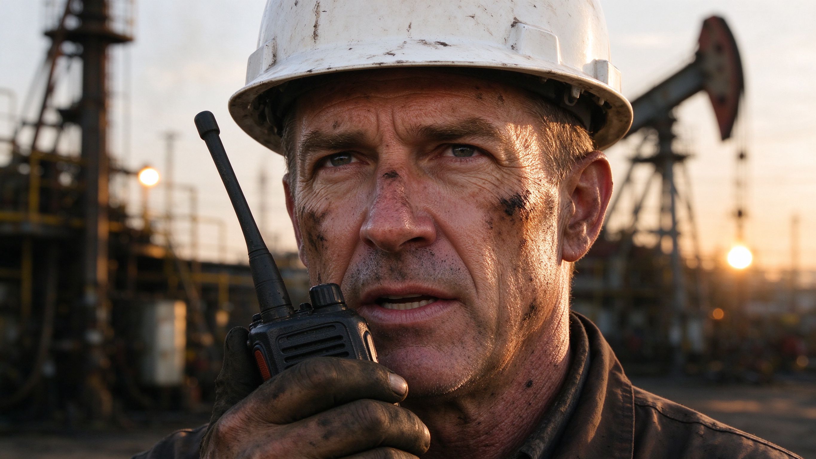 Explosion-proof two-way radio designed for oil fields and chemical plants.