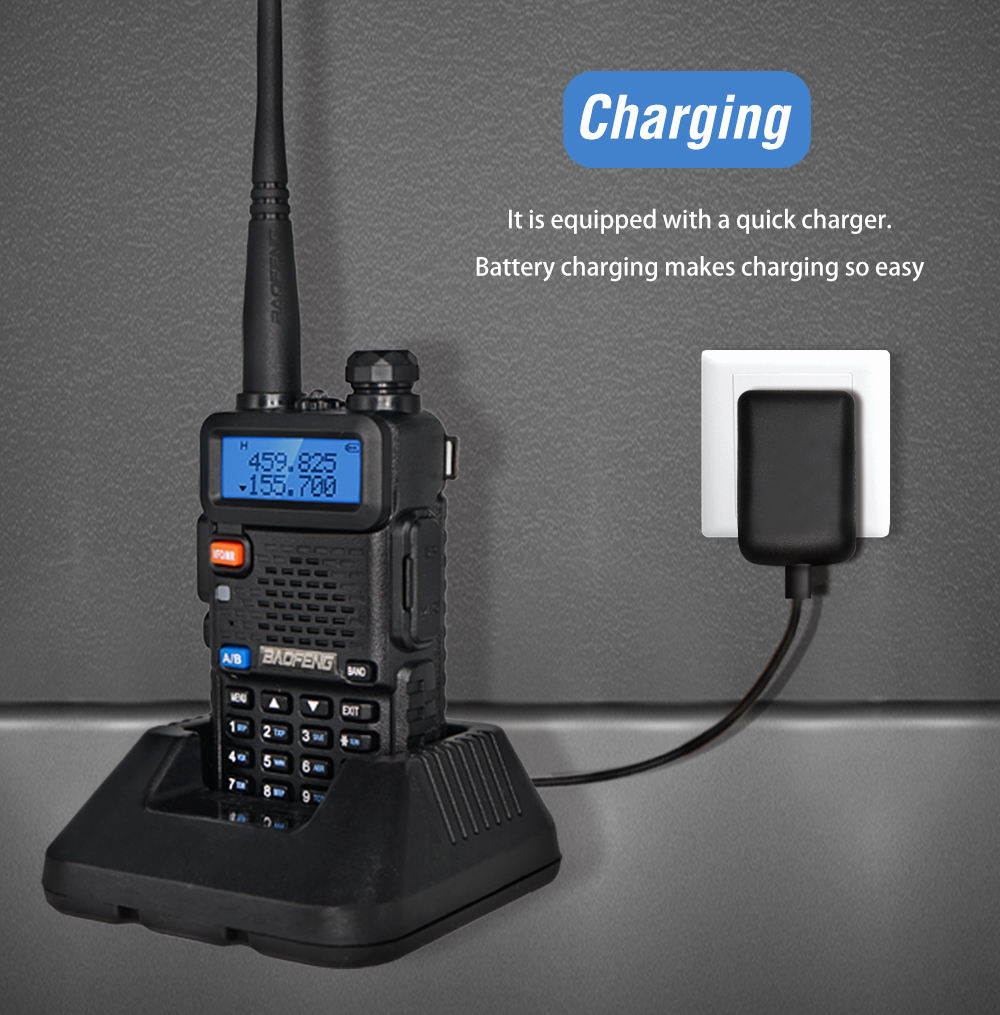 Baofeng Uv-5r Dual-band Uhf/vhf Handheld Two-way Radio