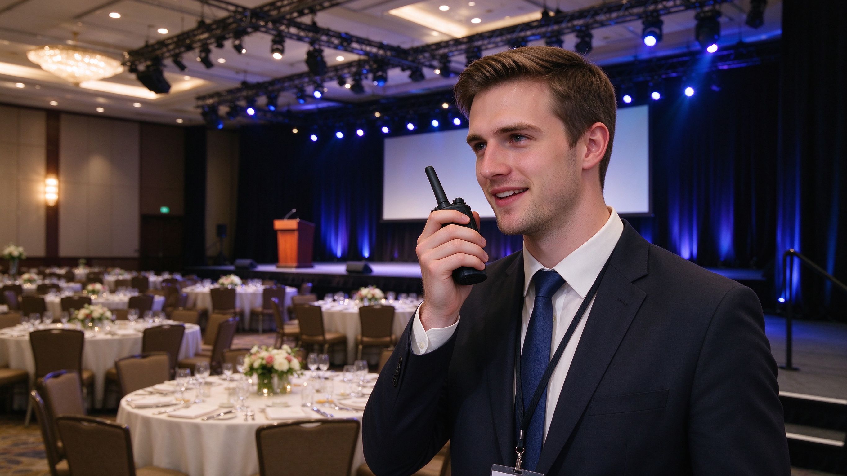 Professional hotel walkie talkie designed for clear communication among staff.